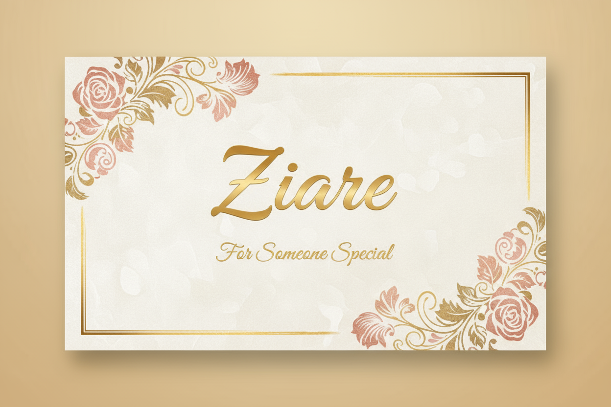 ziare gift card for special someone for special occasion